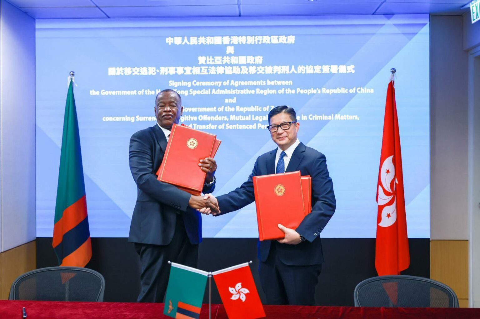 ZAMBIA, HONG KONG SEAL GROUNDBREAKING JUSTICE PACTS TO DISMANTLE TRANSNATIONAL CRIME NETWORKS
